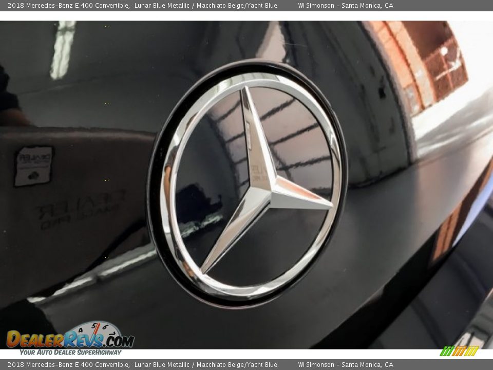 2018 Mercedes-Benz E 400 Convertible Lunar Blue Metallic / Macchiato Beige/Yacht Blue Photo #28