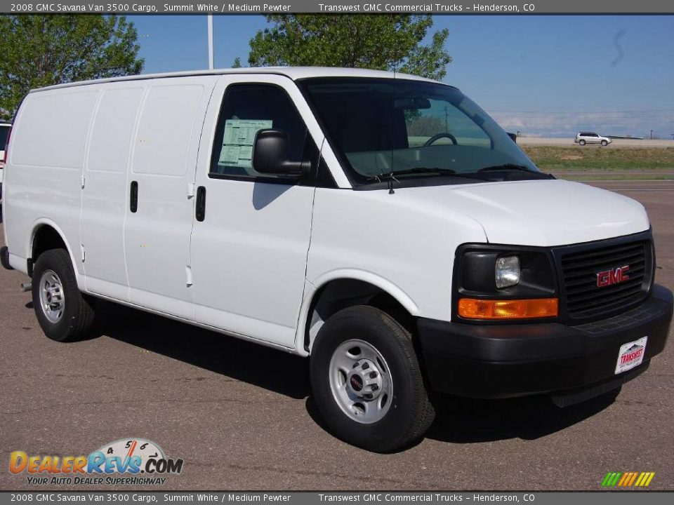 2008 GMC Savana Van 3500 Cargo Summit White / Medium Pewter Photo #1