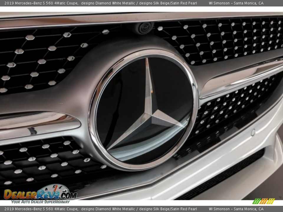 2019 Mercedes-Benz S 560 4Matic Coupe designo Diamond White Metallic / designo Silk Beige/Satin Red Pearl Photo #34