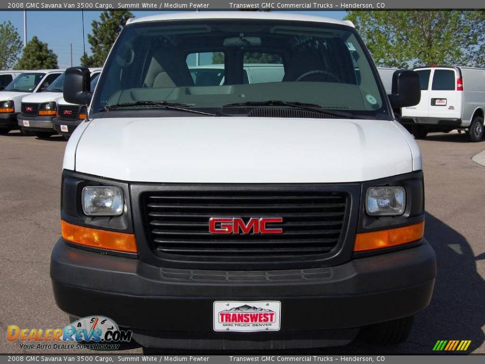 2008 GMC Savana Van 3500 Cargo Summit White / Medium Pewter Photo #2