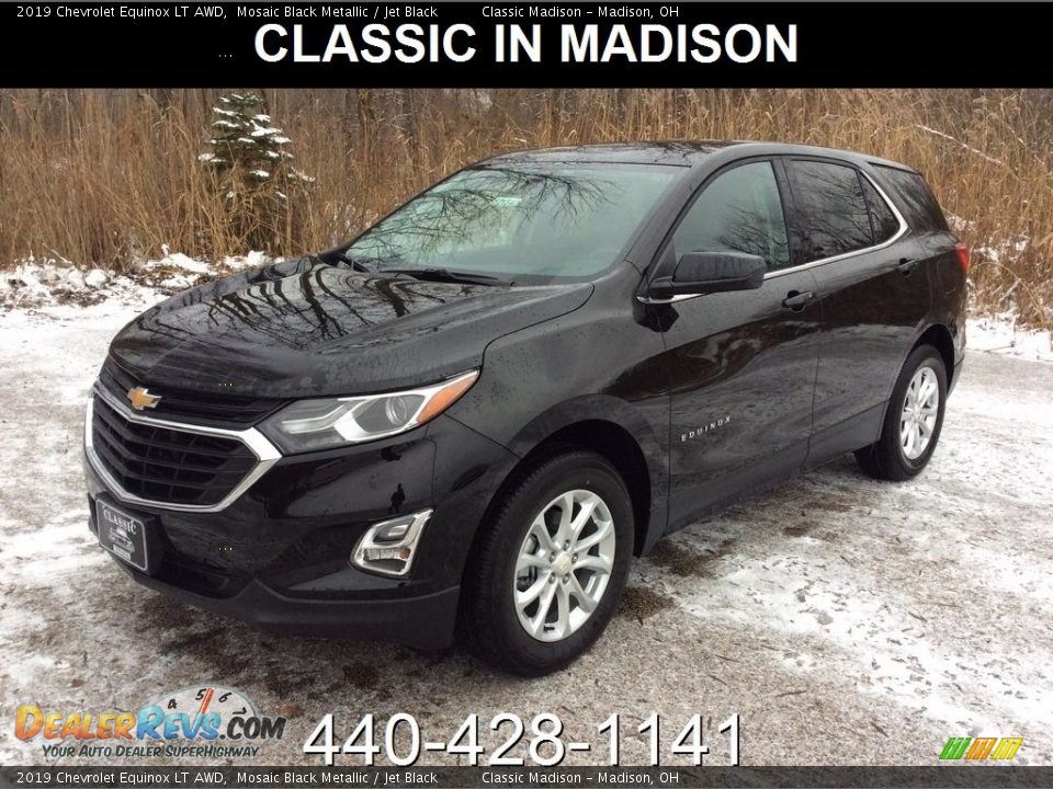 2019 Chevrolet Equinox LT AWD Mosaic Black Metallic / Jet Black Photo #1