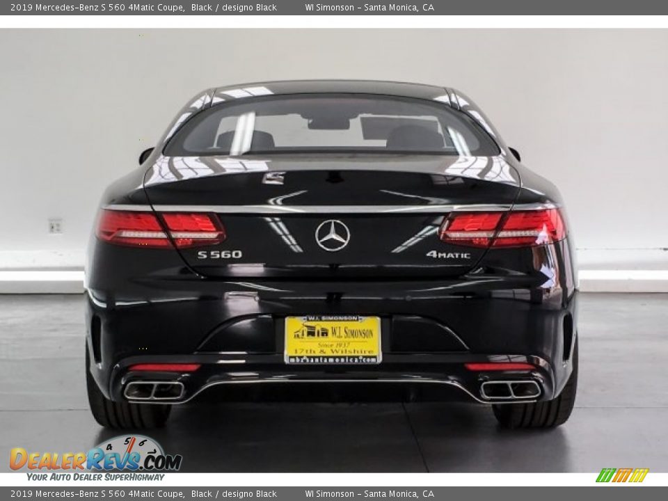 2019 Mercedes-Benz S 560 4Matic Coupe Black / designo Black Photo #3