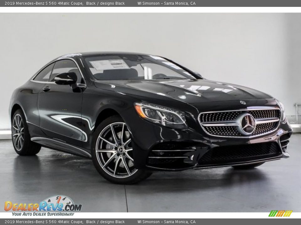 2019 Mercedes-Benz S 560 4Matic Coupe Black / designo Black Photo #12