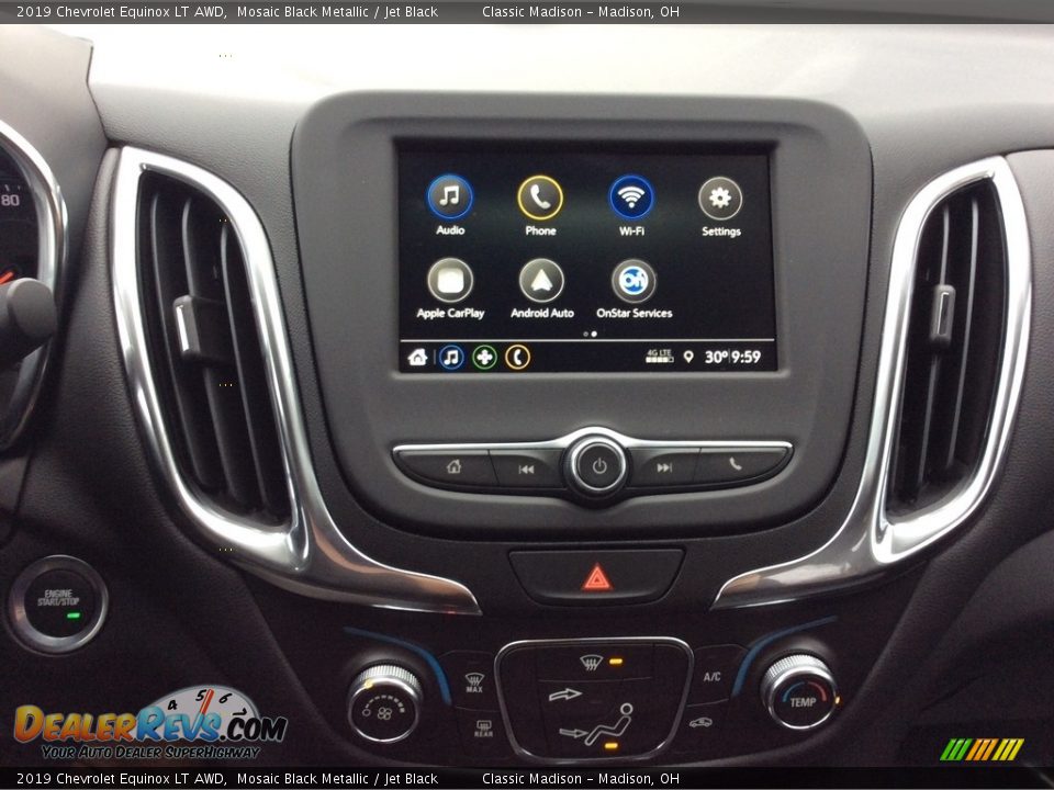 2019 Chevrolet Equinox LT AWD Mosaic Black Metallic / Jet Black Photo #14