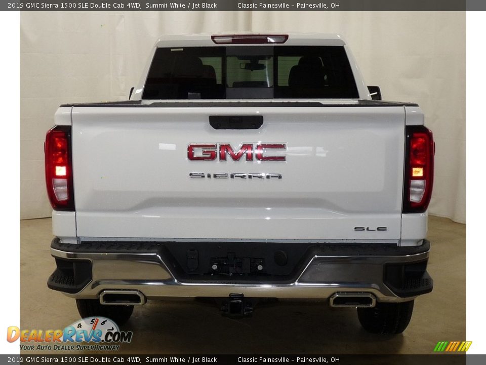 2019 GMC Sierra 1500 SLE Double Cab 4WD Summit White / Jet Black Photo #4