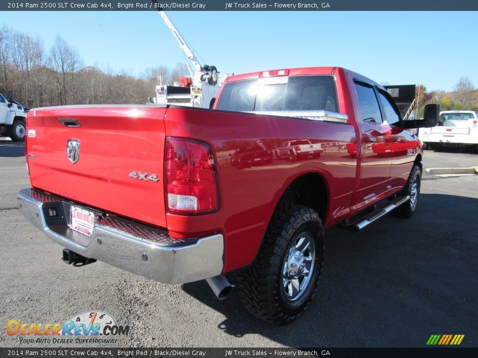 2014 Ram 2500 SLT Crew Cab 4x4 Bright Red / Black/Diesel Gray Photo #5