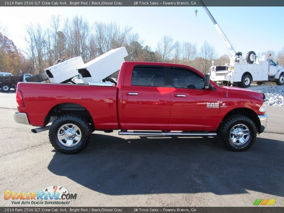 2014 Ram 2500 SLT Crew Cab 4x4 Bright Red / Black/Diesel Gray Photo #6
