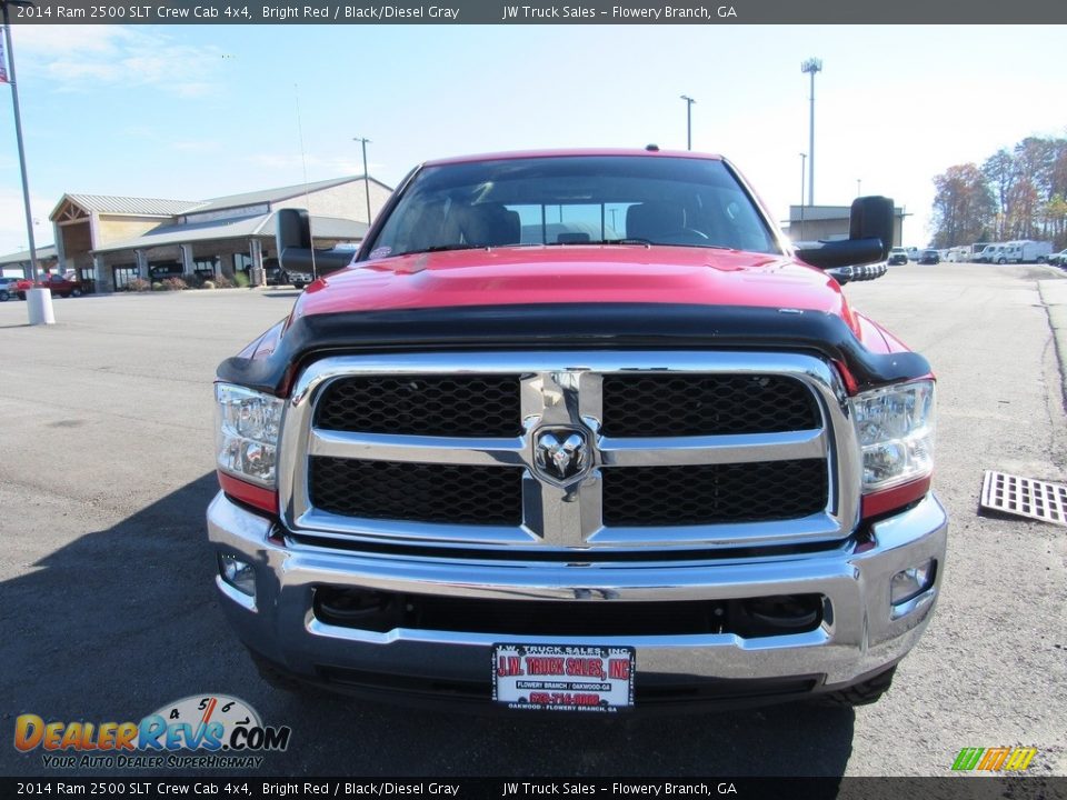 2014 Ram 2500 SLT Crew Cab 4x4 Bright Red / Black/Diesel Gray Photo #8