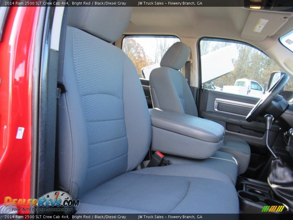 2014 Ram 2500 SLT Crew Cab 4x4 Bright Red / Black/Diesel Gray Photo #11