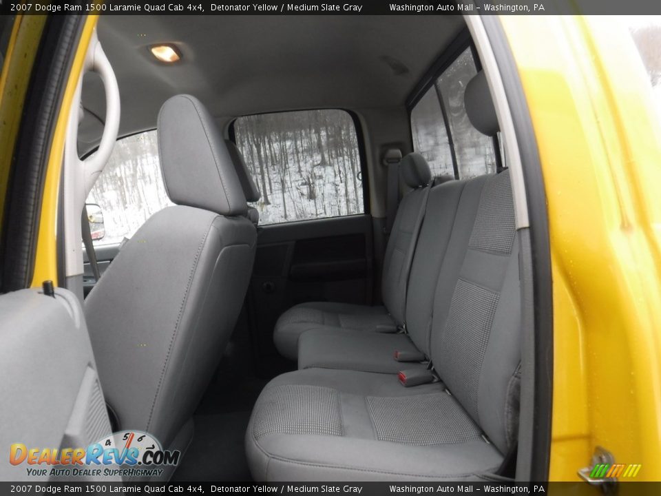 2007 Dodge Ram 1500 Laramie Quad Cab 4x4 Detonator Yellow / Medium Slate Gray Photo #22