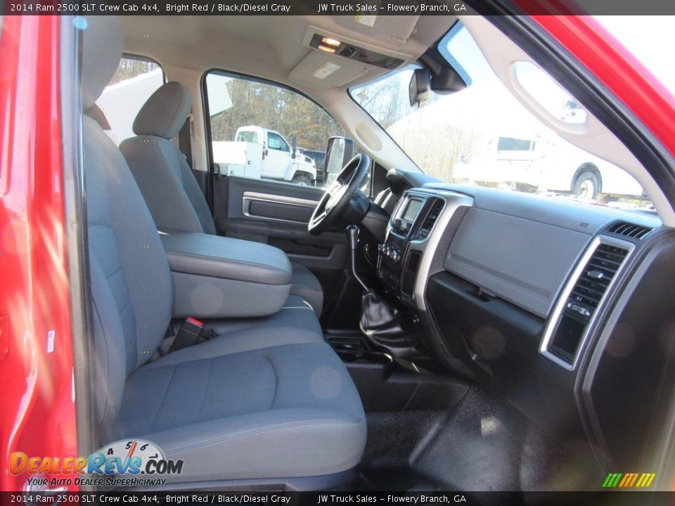 2014 Ram 2500 SLT Crew Cab 4x4 Bright Red / Black/Diesel Gray Photo #12