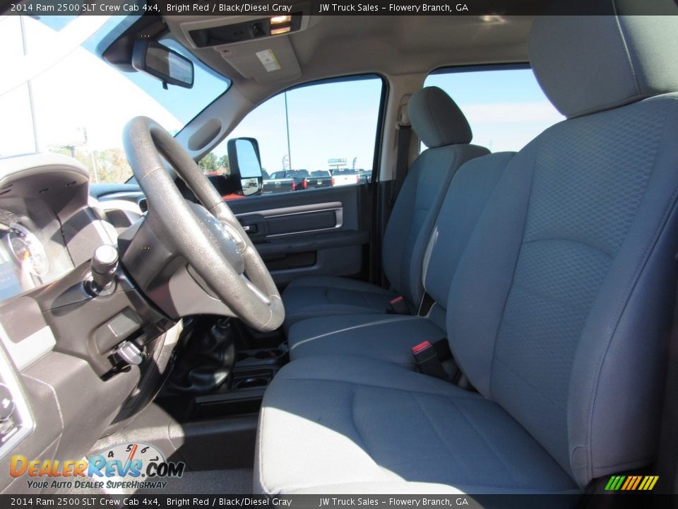 2014 Ram 2500 SLT Crew Cab 4x4 Bright Red / Black/Diesel Gray Photo #19