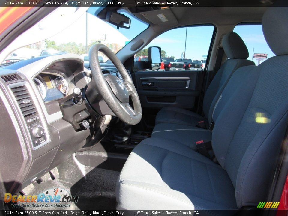 2014 Ram 2500 SLT Crew Cab 4x4 Bright Red / Black/Diesel Gray Photo #20
