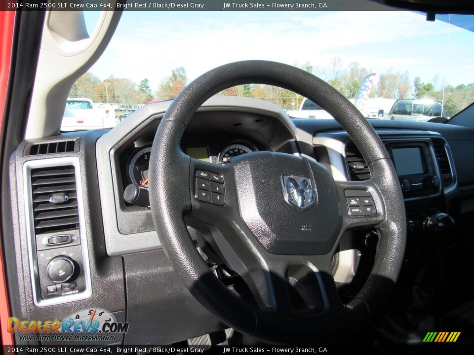 2014 Ram 2500 SLT Crew Cab 4x4 Bright Red / Black/Diesel Gray Photo #22