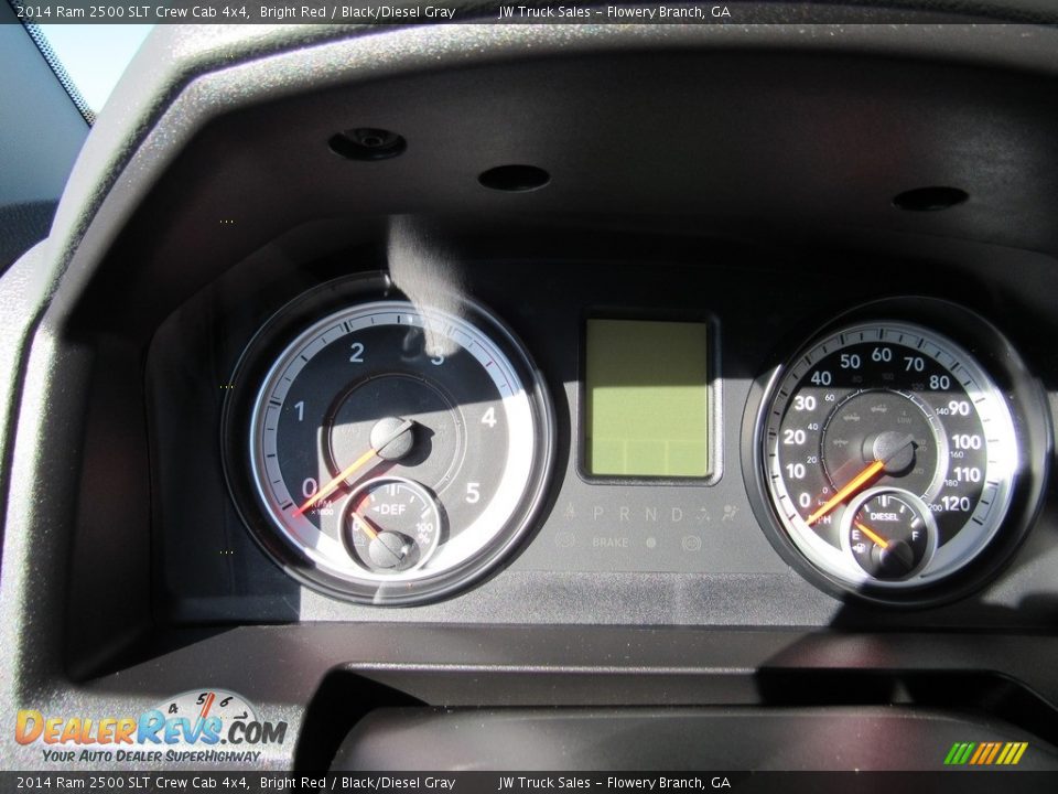 2014 Ram 2500 SLT Crew Cab 4x4 Bright Red / Black/Diesel Gray Photo #23