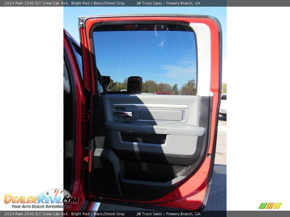 2014 Ram 2500 SLT Crew Cab 4x4 Bright Red / Black/Diesel Gray Photo #31