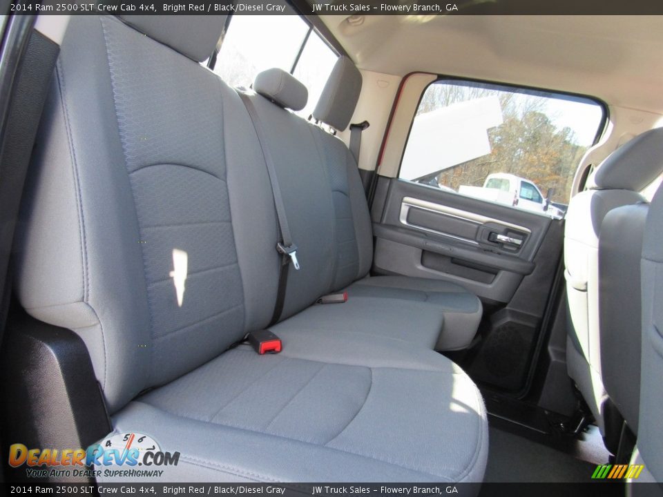2014 Ram 2500 SLT Crew Cab 4x4 Bright Red / Black/Diesel Gray Photo #33