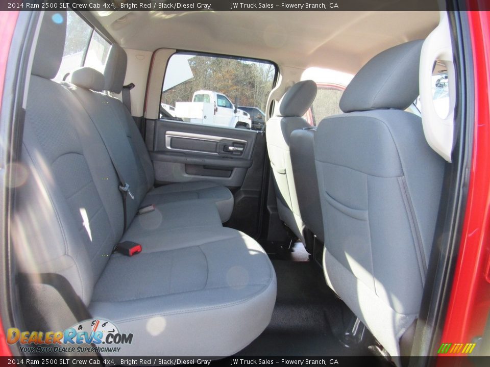 2014 Ram 2500 SLT Crew Cab 4x4 Bright Red / Black/Diesel Gray Photo #34