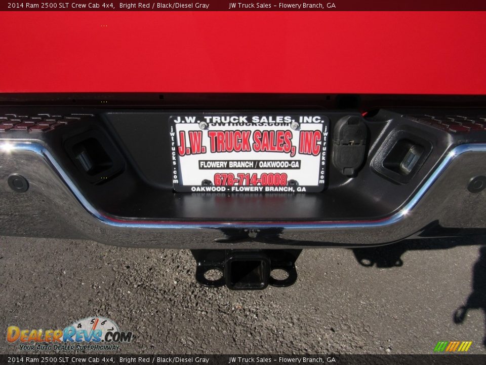 2014 Ram 2500 SLT Crew Cab 4x4 Bright Red / Black/Diesel Gray Photo #36