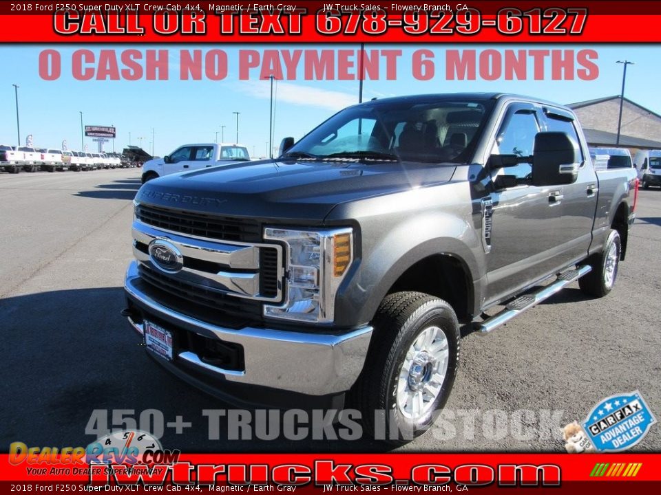 2018 Ford F250 Super Duty XLT Crew Cab 4x4 Magnetic / Earth Gray Photo #1