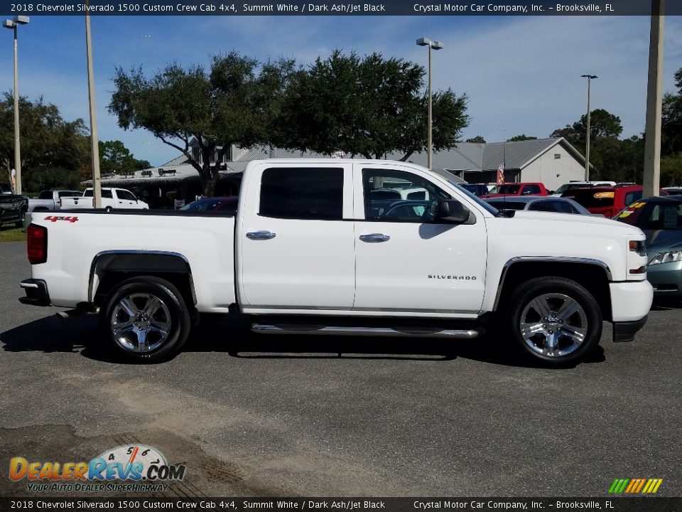 2018 Chevrolet Silverado 1500 Custom Crew Cab 4x4 Summit White / Dark Ash/Jet Black Photo #6