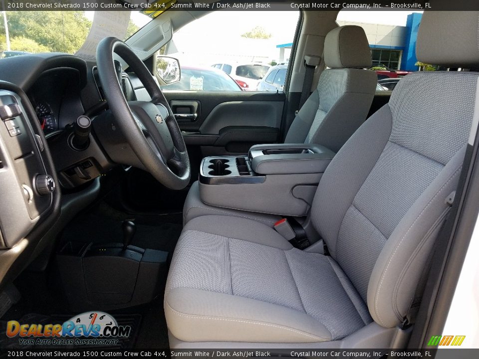 2018 Chevrolet Silverado 1500 Custom Crew Cab 4x4 Summit White / Dark Ash/Jet Black Photo #9