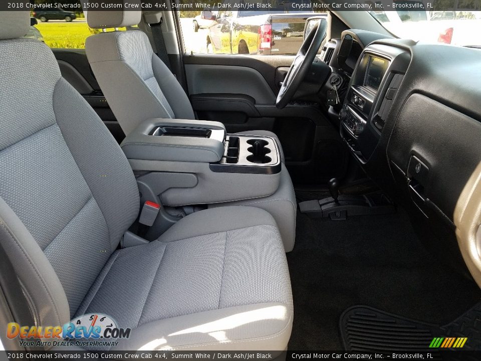 2018 Chevrolet Silverado 1500 Custom Crew Cab 4x4 Summit White / Dark Ash/Jet Black Photo #12