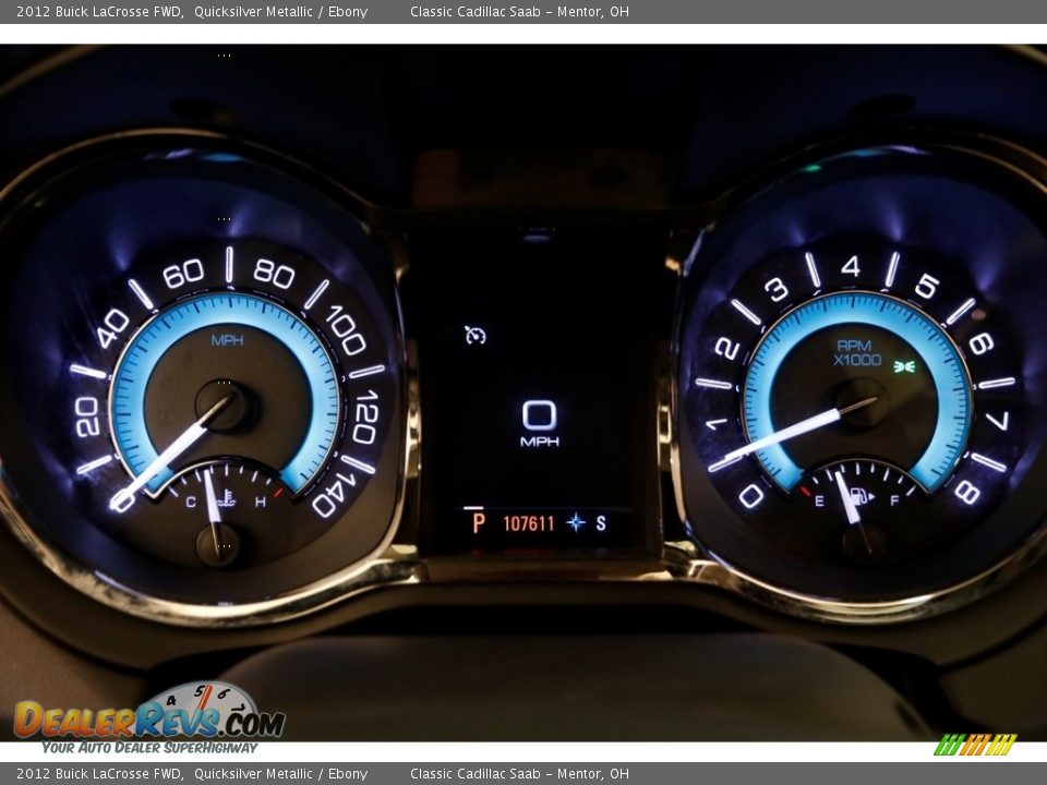 2012 Buick LaCrosse FWD Quicksilver Metallic / Ebony Photo #8