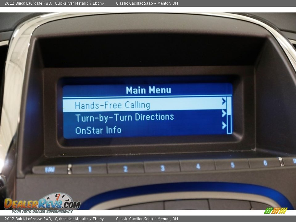 2012 Buick LaCrosse FWD Quicksilver Metallic / Ebony Photo #10