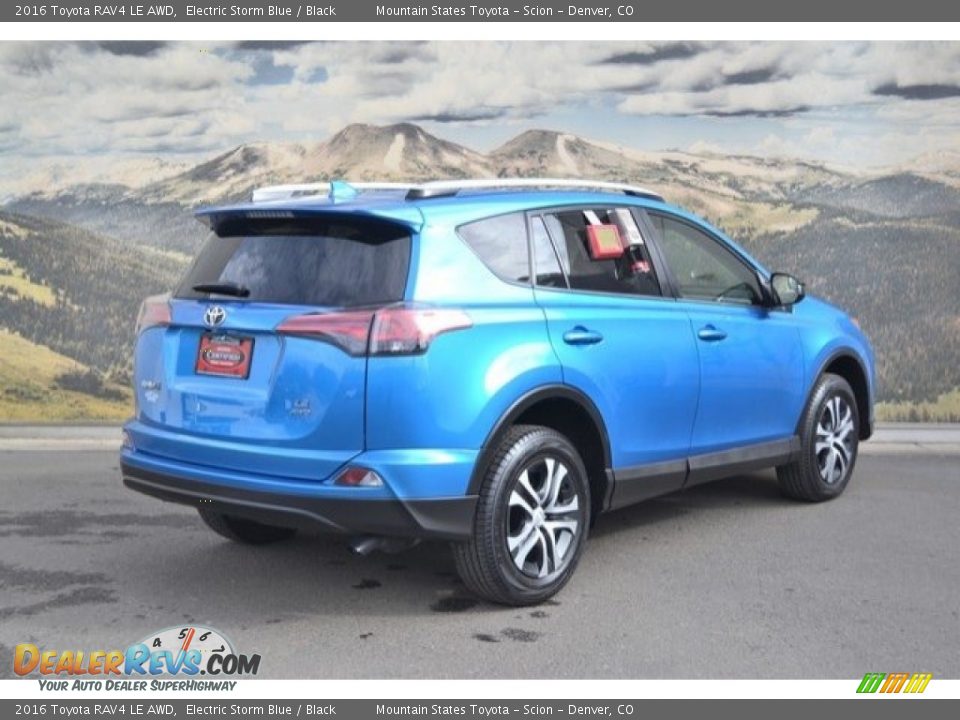 2016 Toyota RAV4 LE AWD Electric Storm Blue / Black Photo #3