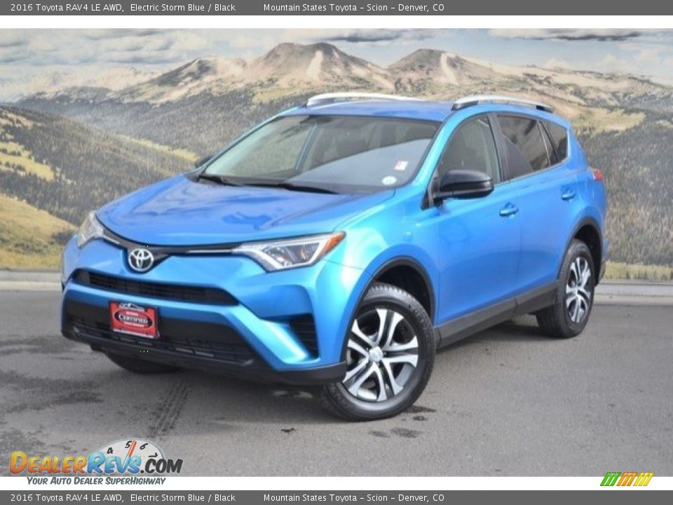 2016 Toyota RAV4 LE AWD Electric Storm Blue / Black Photo #5