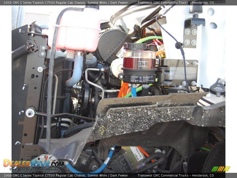 2009 GMC C Series Topkick C7500 Regular Cab Chassis Summit White / Dark Pewter Photo #8