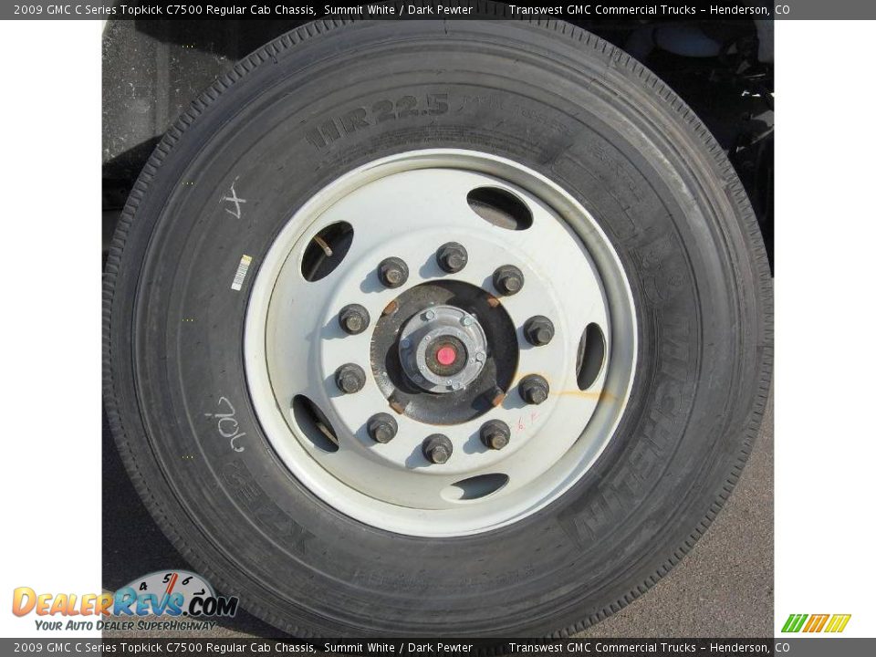 2009 GMC C Series Topkick C7500 Regular Cab Chassis Summit White / Dark Pewter Photo #9