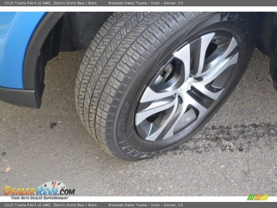 2016 Toyota RAV4 LE AWD Electric Storm Blue / Black Photo #28