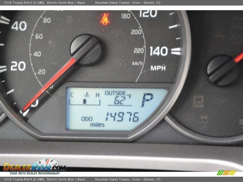 2016 Toyota RAV4 LE AWD Electric Storm Blue / Black Photo #29