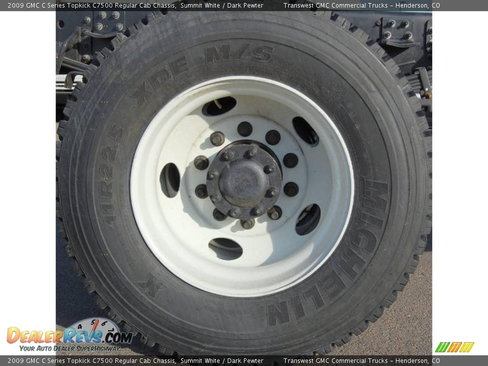2009 GMC C Series Topkick C7500 Regular Cab Chassis Summit White / Dark Pewter Photo #11