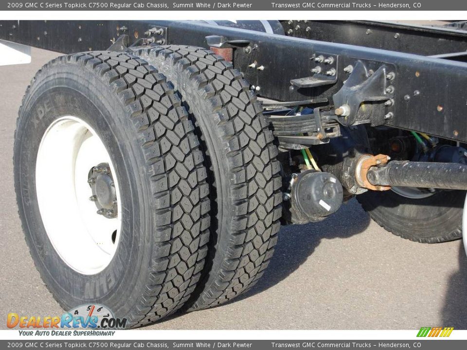 2009 GMC C Series Topkick C7500 Regular Cab Chassis Summit White / Dark Pewter Photo #13