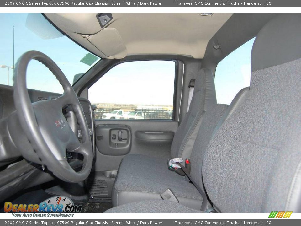 2009 GMC C Series Topkick C7500 Regular Cab Chassis Summit White / Dark Pewter Photo #15