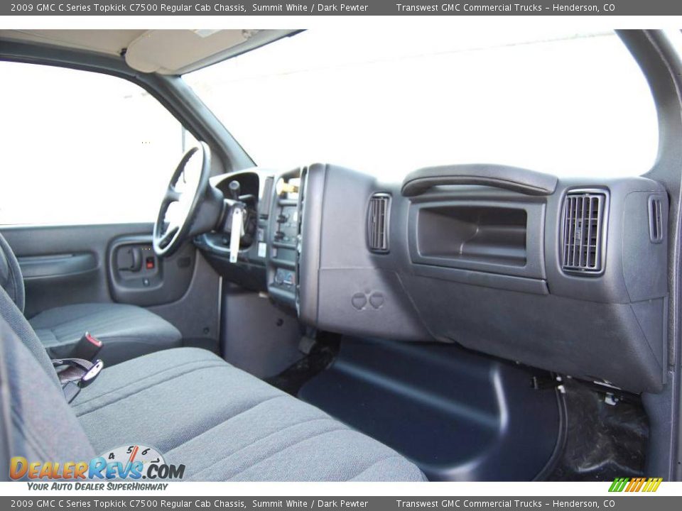 2009 GMC C Series Topkick C7500 Regular Cab Chassis Summit White / Dark Pewter Photo #18