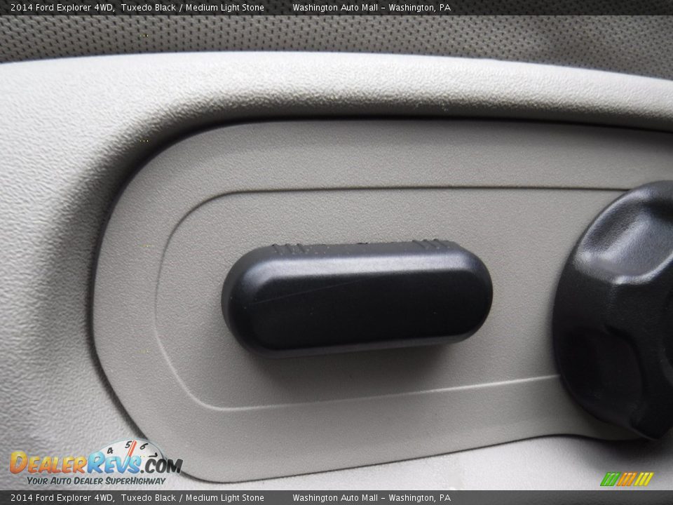 2014 Ford Explorer 4WD Tuxedo Black / Medium Light Stone Photo #13