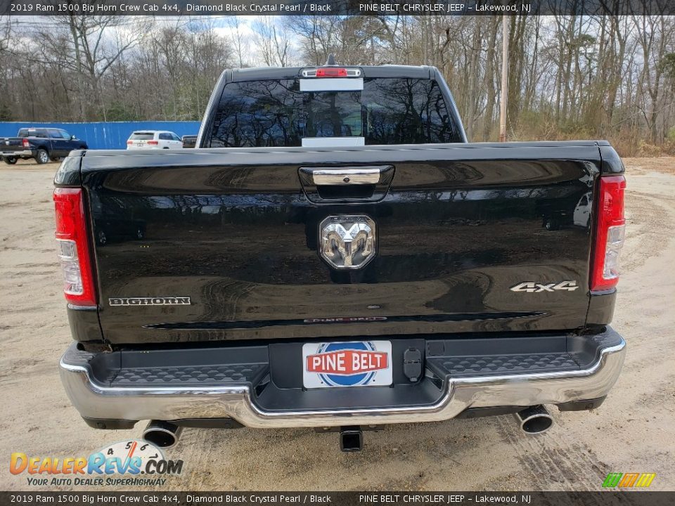 2019 Ram 1500 Big Horn Crew Cab 4x4 Diamond Black Crystal Pearl / Black Photo #5