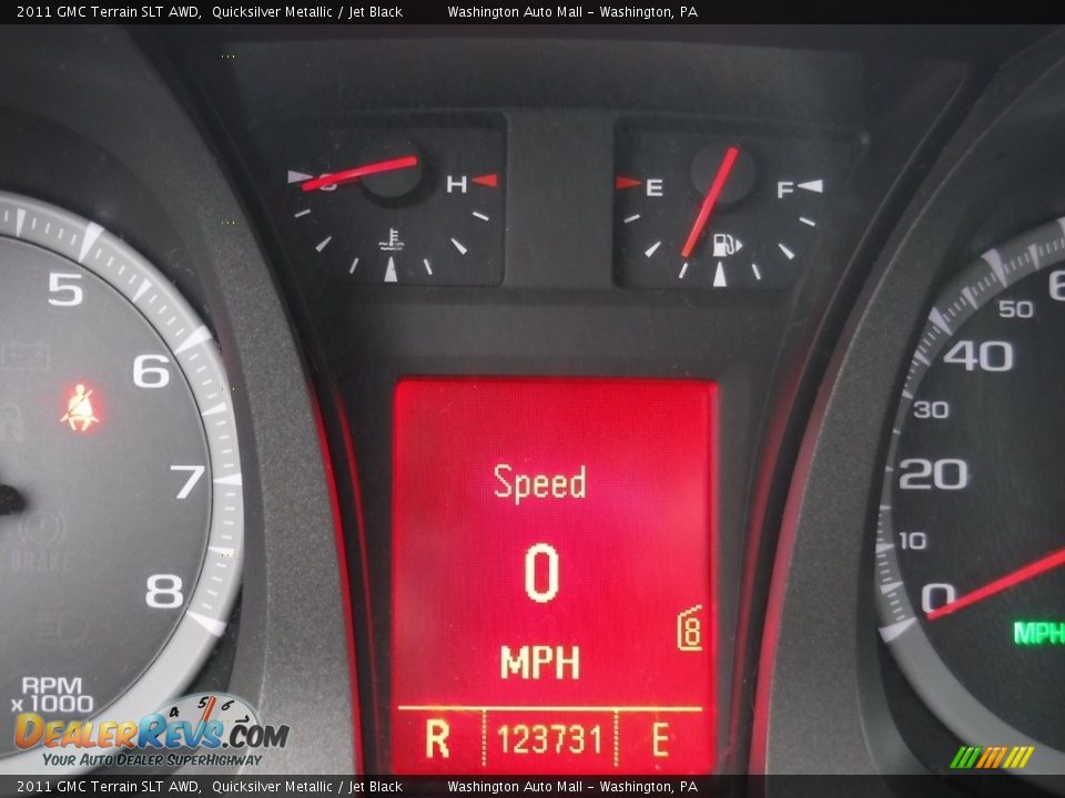 2011 GMC Terrain SLT AWD Quicksilver Metallic / Jet Black Photo #30