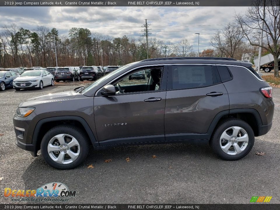 2019 Jeep Compass Latitude 4x4 Granite Crystal Metallic / Black Photo #3