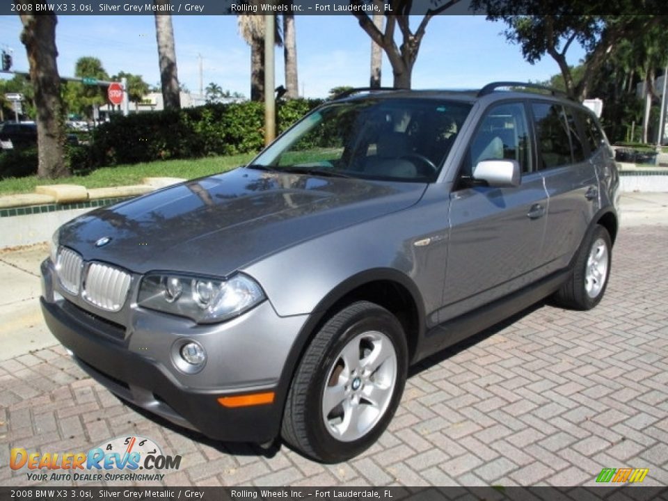 2008 BMW X3 3.0si Silver Grey Metallic / Grey Photo #1