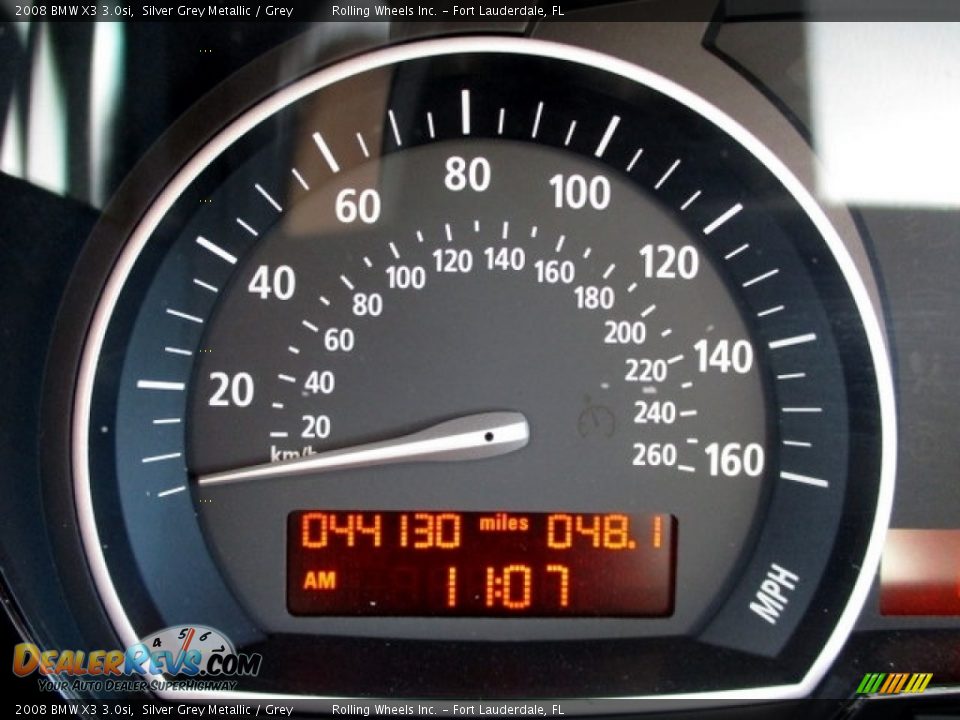 2008 BMW X3 3.0si Silver Grey Metallic / Grey Photo #2