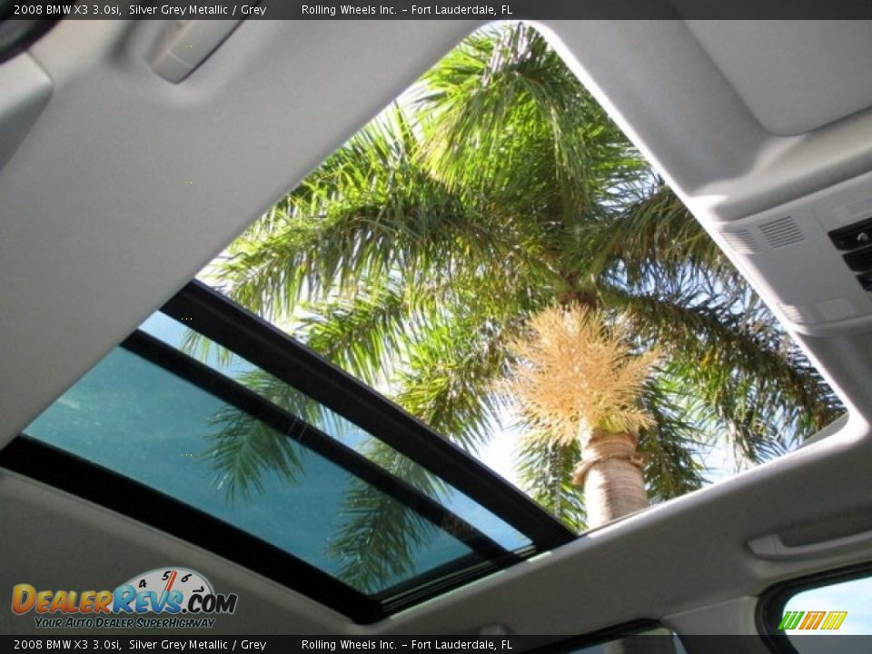 2008 BMW X3 3.0si Silver Grey Metallic / Grey Photo #4