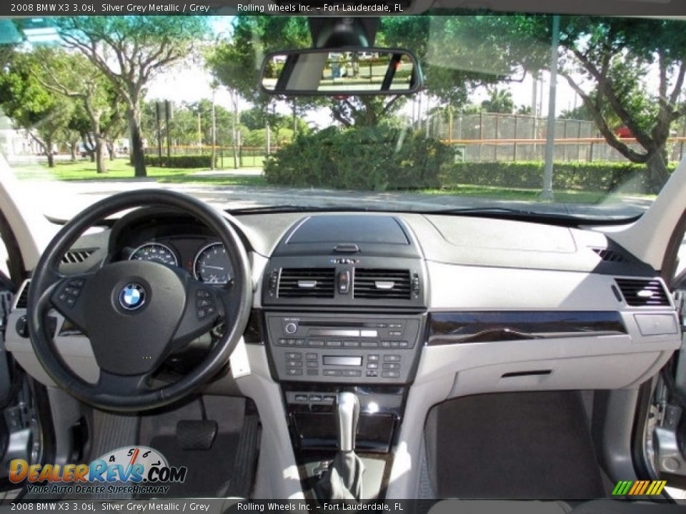 2008 BMW X3 3.0si Silver Grey Metallic / Grey Photo #6