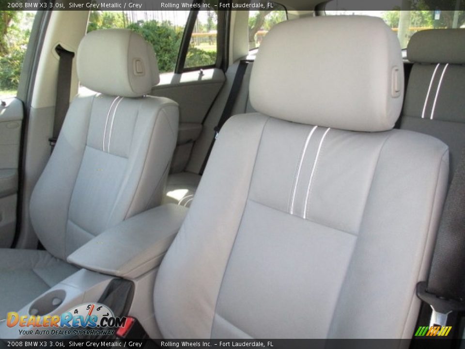 2008 BMW X3 3.0si Silver Grey Metallic / Grey Photo #8