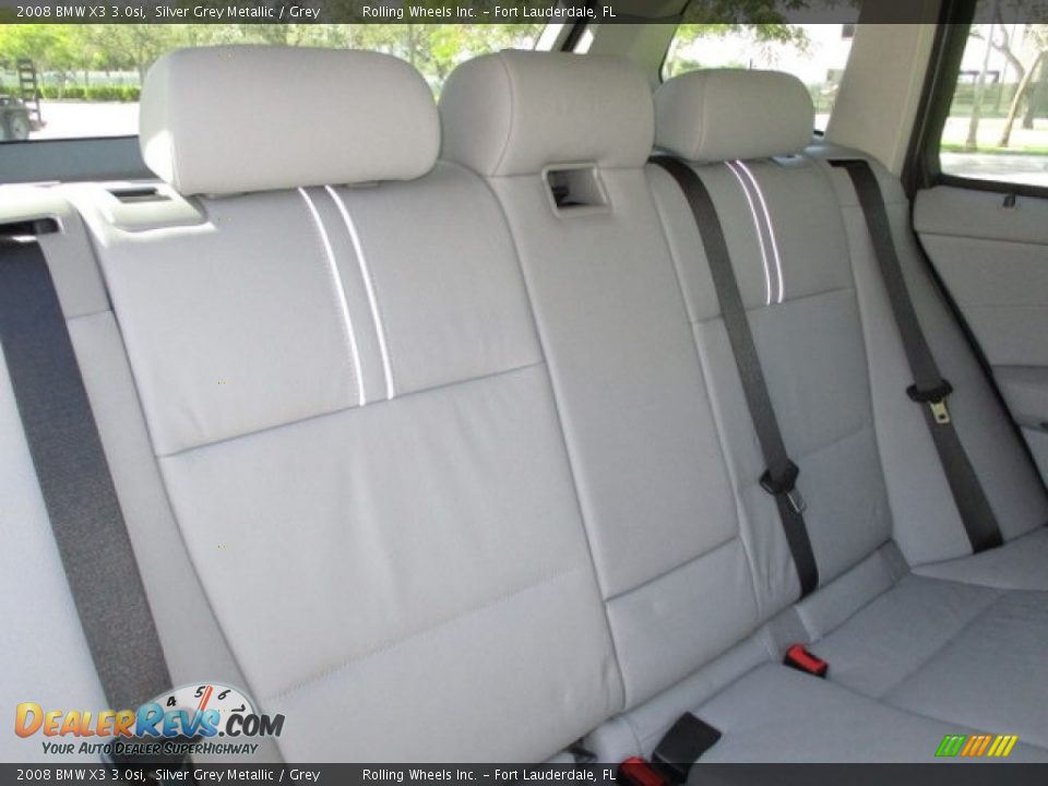 2008 BMW X3 3.0si Silver Grey Metallic / Grey Photo #10