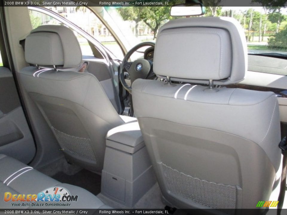 2008 BMW X3 3.0si Silver Grey Metallic / Grey Photo #12
